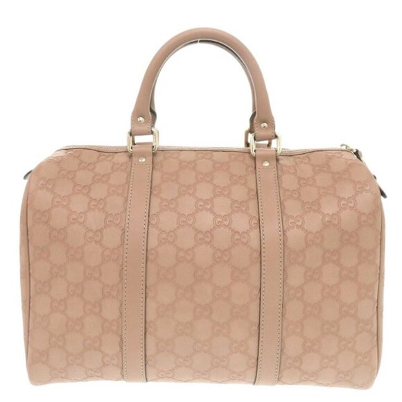 GUCCI Micro Guccissima 449646 Leather Pink Boston Bag - Picture 3 of 9